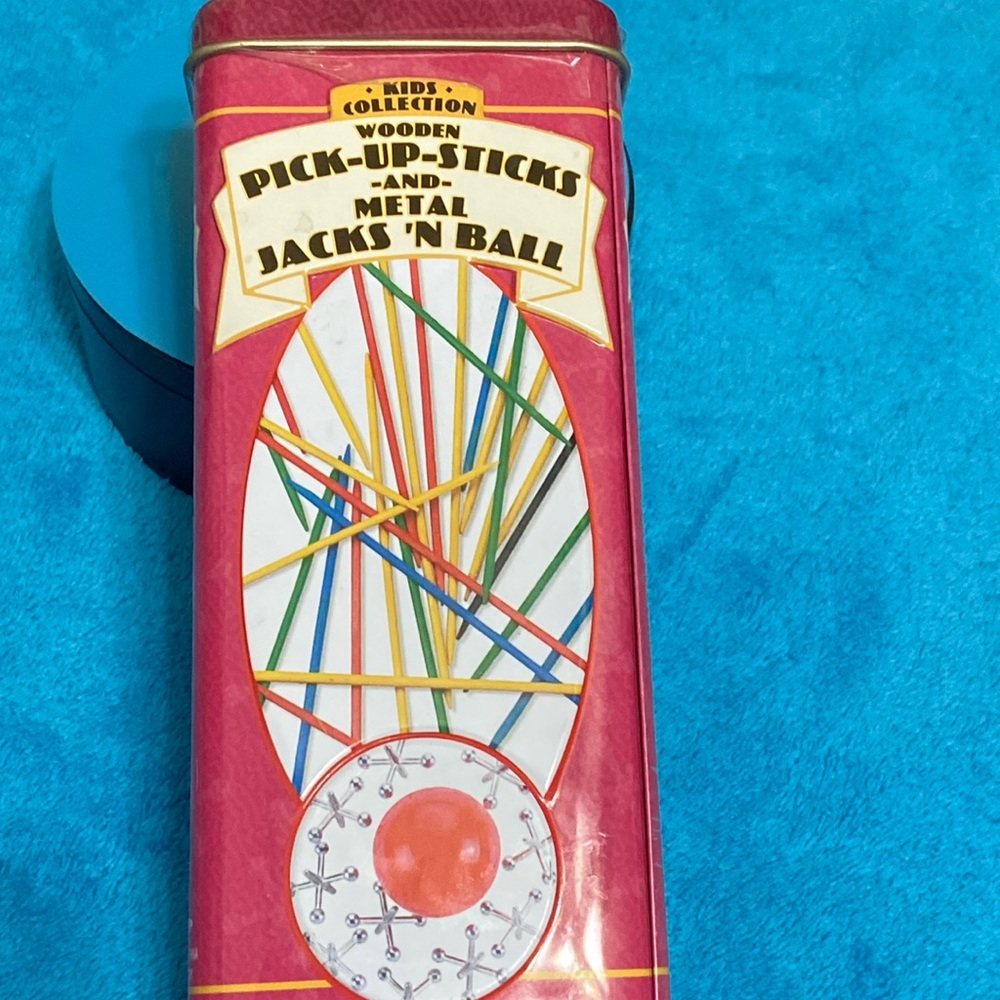 Pick-up sticks and Jacks games.